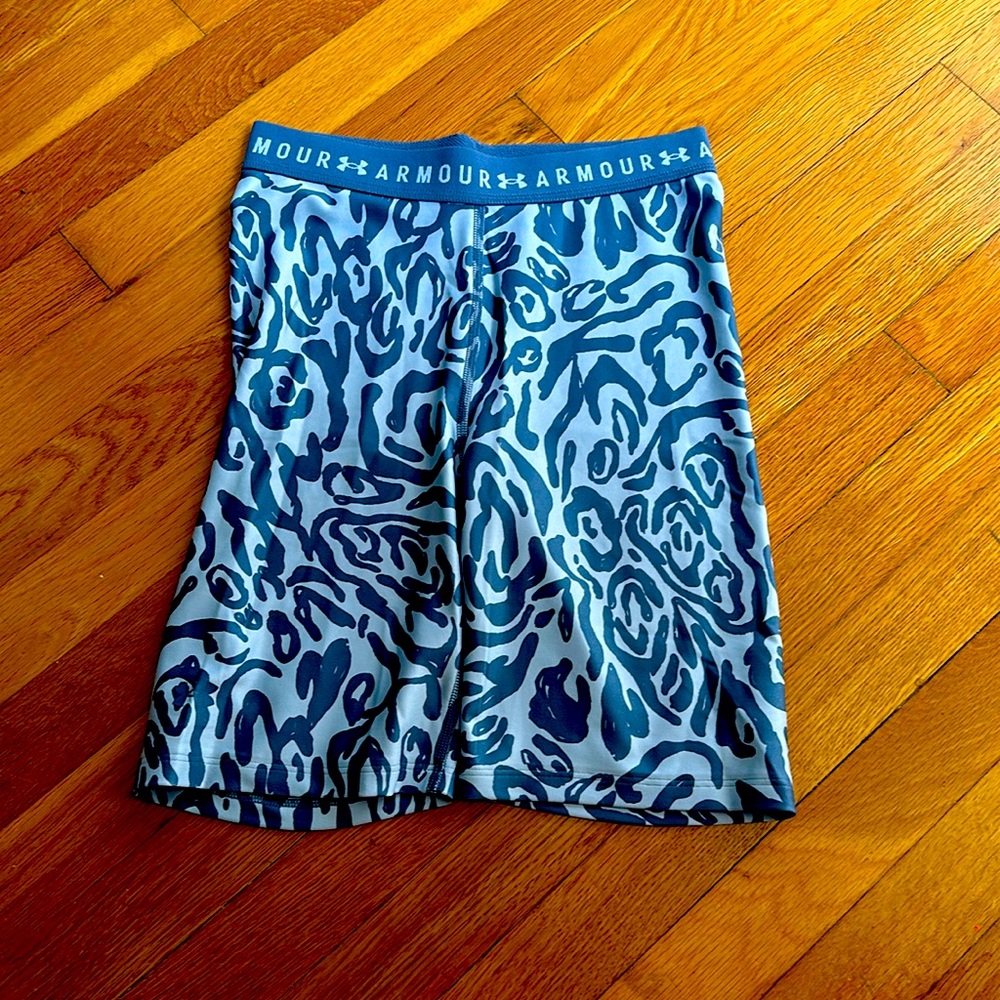 Light Blue Under Armour Biker Shorts! Excellent condition!